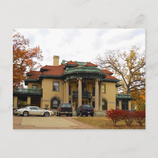 Carte Postale Powers Mansion, Decatur IL (Devant)