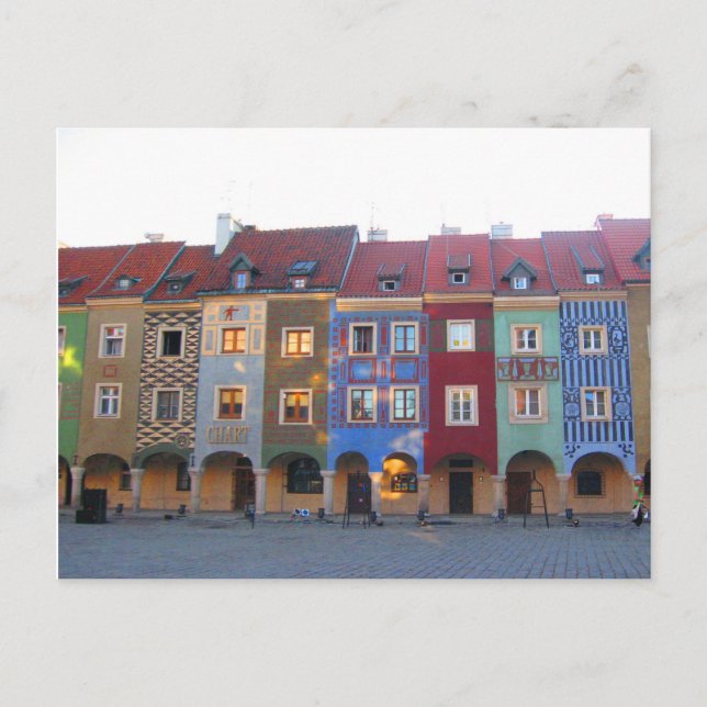 Carte Postale Poznan coloré (Devant)