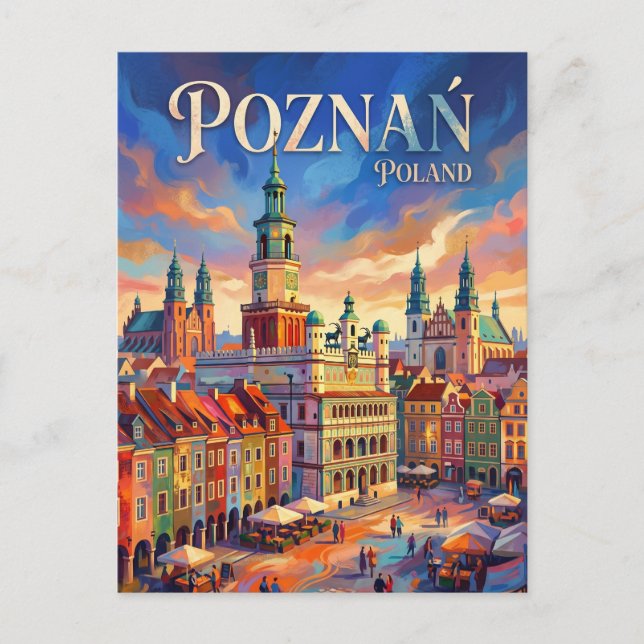 Carte Postale Poznań Pologne (Devant)