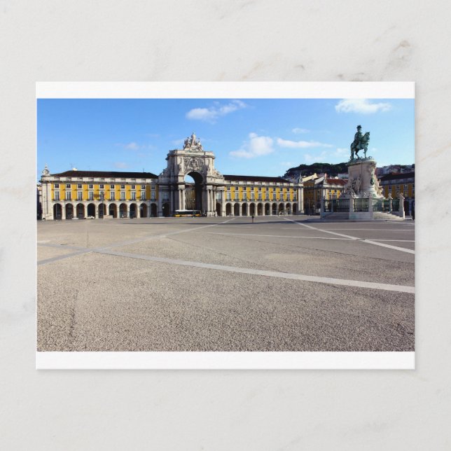 Carte Postale Praça do Comércio, Lisboa, Portugal (Devant)