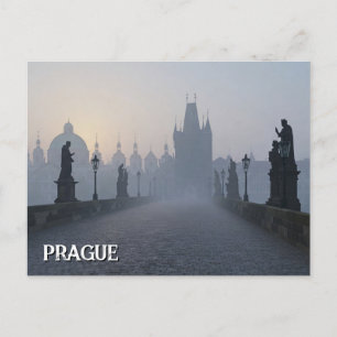 Carte Postale Prague Charles Bridge Travel