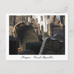 Carte Postale Prague, Cimetière Juif, Vieille Ville / République