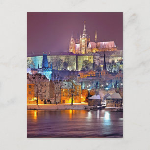 Carte Postale Prague en hiver