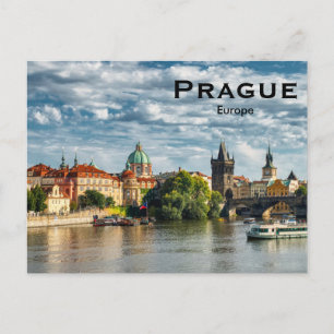 Carte Postale Prague Europe Vintage voyage Tourisme Ajouter
