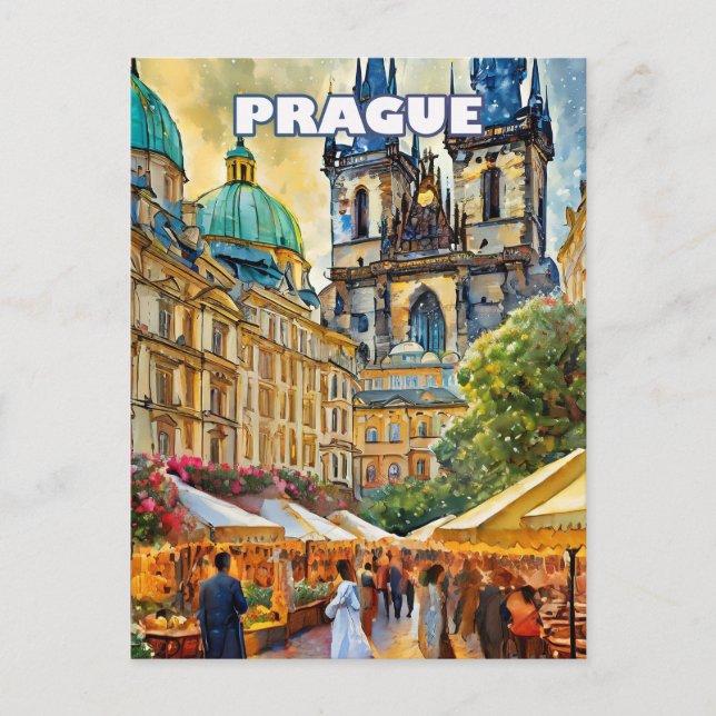 Carte Postale Prague, joyau de Bohême (Devant)