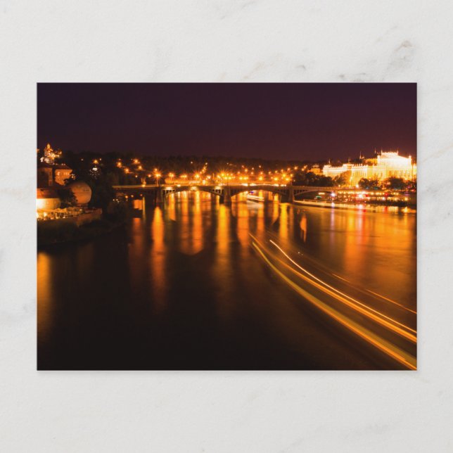 Carte postale Prague, Pont Charles, République tch (Devant)