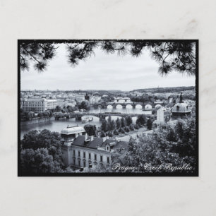 Carte Postale Prague - Pont, Vltava rivière Panorama, Tchèque