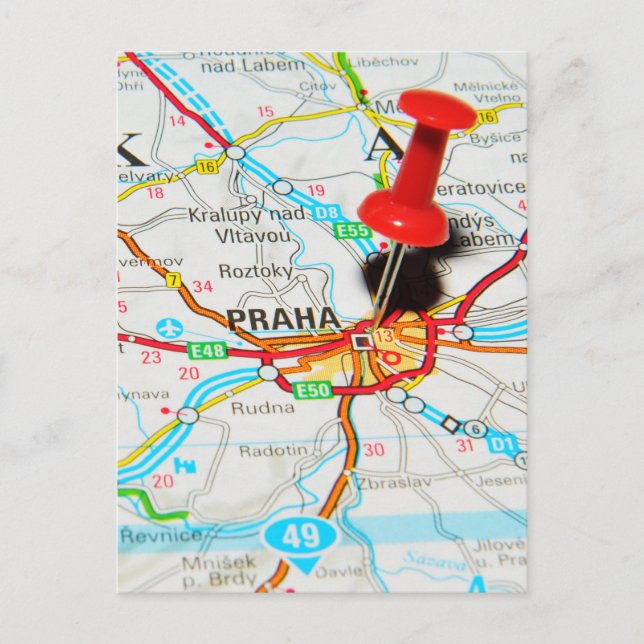 Carte Postale Prague, Praha en République tchèque (Devant)