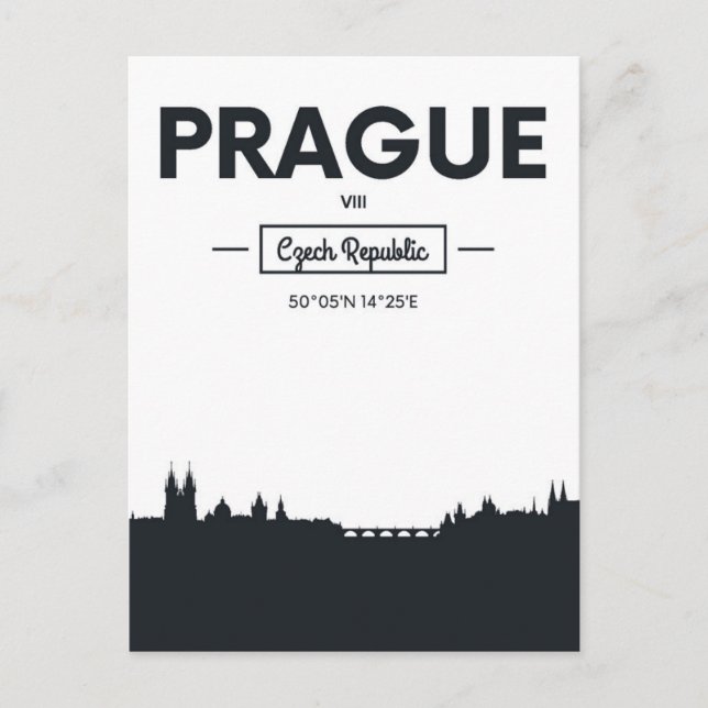 Carte Postale Prague, République tchèque (Devant)