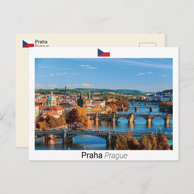 Carte Postale Prague - République tchèque (Devant / Derrière)