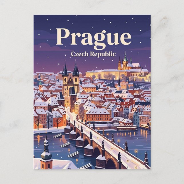 Carte Postale Prague, République tchèque (Devant)