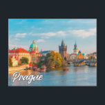Carte Postale Prague, République tchèque<br><div class="desc">Cette carte postale unique présente une photo prise à l'intérieur de la belle et historique ville de Prague. Cette carte postale de voyage serait idéale pour les amis,  la famille et les collègues.</div>