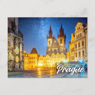 Carte Postale Prague, République Tchèque, Après la nuit