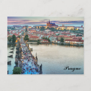 Carte Postale Prague République tchèque Charles Bridge Voyage