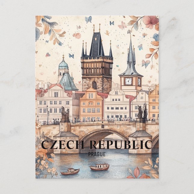 Carte Postale Prague République tchèque Voyage (Devant)