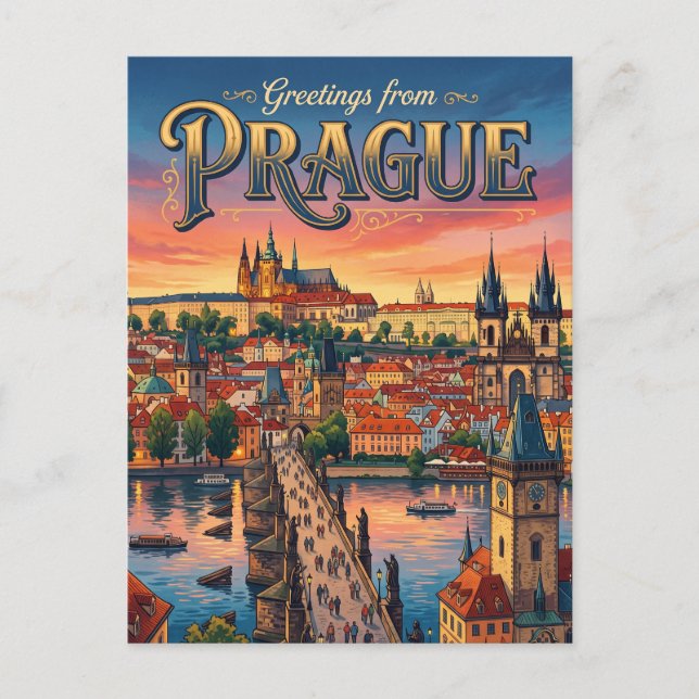 Carte Postale Prague Tchéquie (Devant)