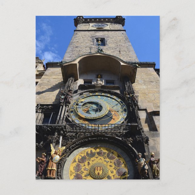 Carte Postale Prague, Tour de l'horloge - Orloj, République Tchè (Devant)