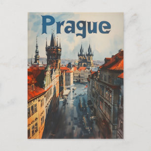 Carte Postale Prague Vintage