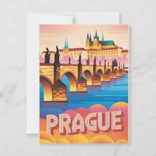 Carte Postale Prague vintage