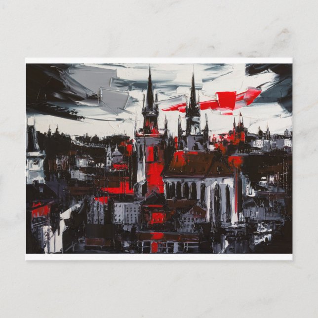 Carte Postale Prague. Vue depuis la fenêtre (Devant)