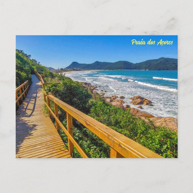 Carte Postale Praia dos Açores, Florianópolis, Brésil (Devant)