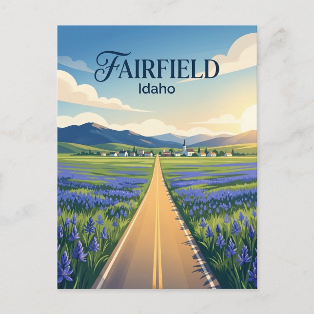 Carte Postale Prairie de Camas Idaho (Devant)
