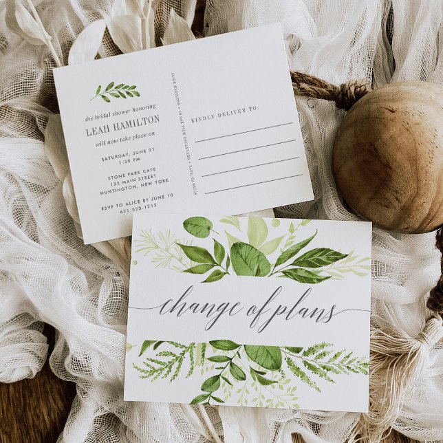 Carte Postale prairie sauvage | Fête des mariées Changement de d (Créateur téléchargé)