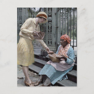 Carte Postale Praline Sales Jackson Carré French Quarter 1920