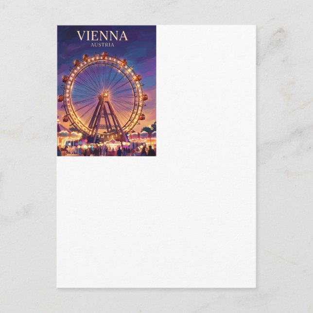 Carte Postale Prater et Riesenrad Autriche (Devant)