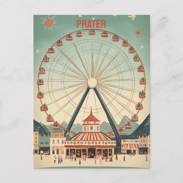 Carte Postale Prater Vienne (Devant)