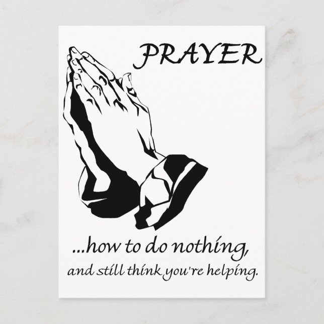 Carte Postale Prayer How to Do Nothing (Devant)