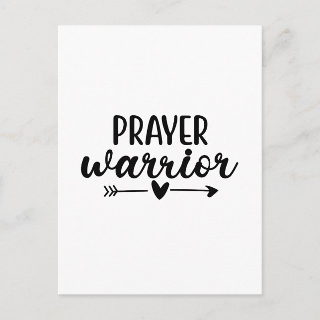 Carte Postale Prayer Warrior  (Devant)