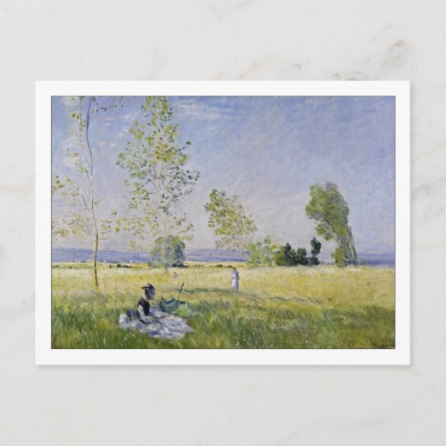 Carte Postale Pré en été à Bezons par Monet (Devant)