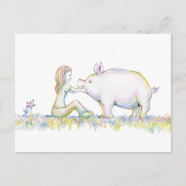 Carte Postale Precious Pig (Devant)