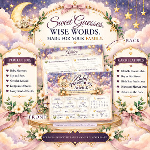 Carte Postale Prédictions et conseils pour la baby shower Ferme