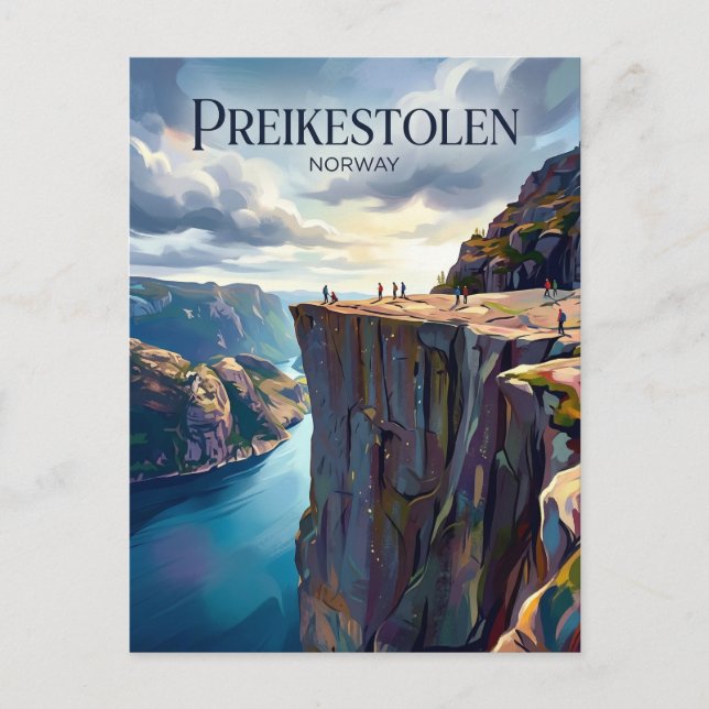 Carte Postale Preikestolen Norvège (Devant)