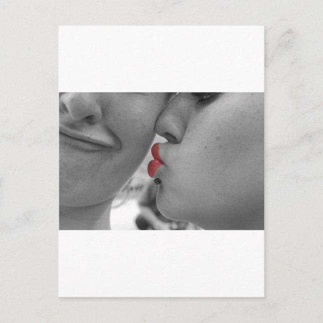 Carte Postale Premier baiser (Devant)