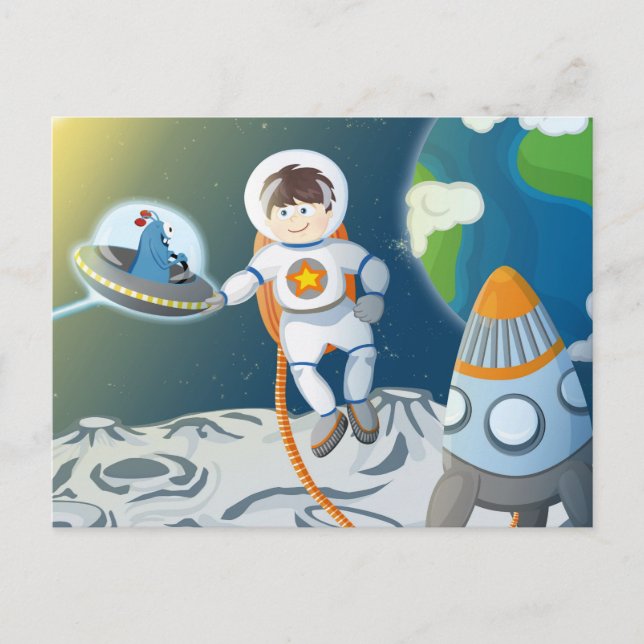 Carte Postale Premier contact (Devant)