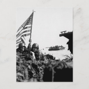 Carte Postale Premier drapeau de Guam sur le hameçon de bateau m