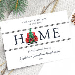 Carte Postale Premier Noël dans notre nouvelle maison Noël<br><div class="desc">Premier Noël dans notre nouvelle maison Carte postale Noël</div>