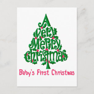 Carte Postale Premier Noël de bébé