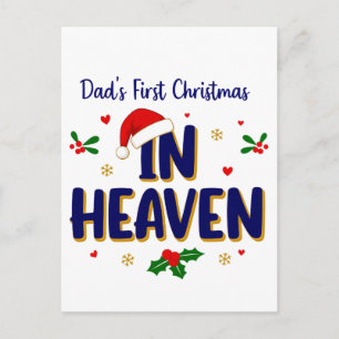 Carte Postale Premier Noël de papa au ciel Mémorial 