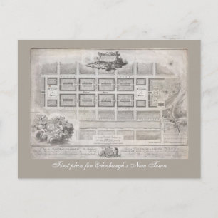 Carte Postale Premier plan de New Town, Édimbourg