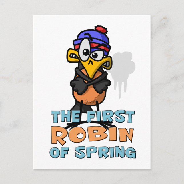 Carte Postale Premier Robin (Devant)