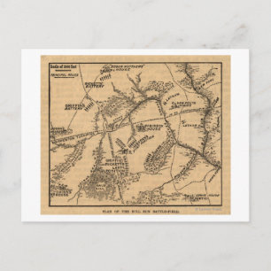 Carte Postale Première bataille de Bull Run - Guerre civile Pano