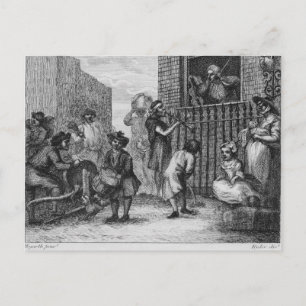 Carte Postale Première conception pour le musicien enragé, 1799