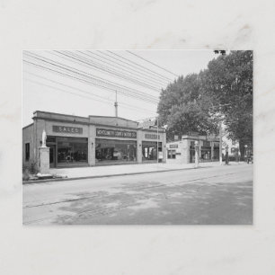 Carte Postale Première concession automobile, 1926