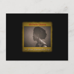 CARTE POSTALE PREMIÈRE DAME MICHELLE OBAMA