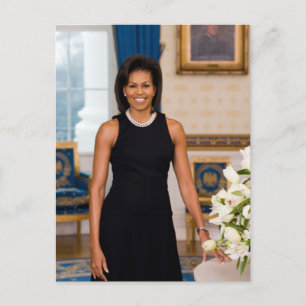 CARTE POSTALE PREMIÈRE DAME MICHELLE OBAMA