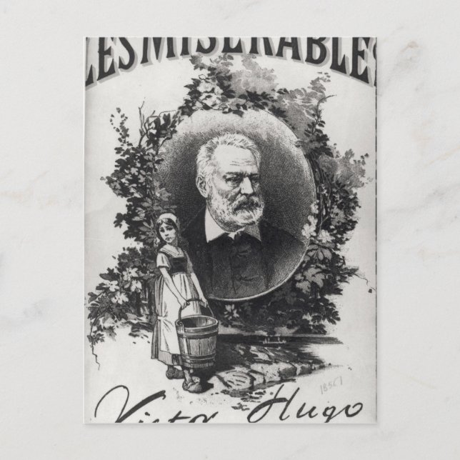 Carte Postale Première édition du titre Les Misérables (Devant)